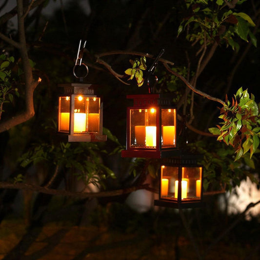 Vintage Solar Lantern for Hanging or Tabletop Use, Outdoor LED, IP65, 8.66 in