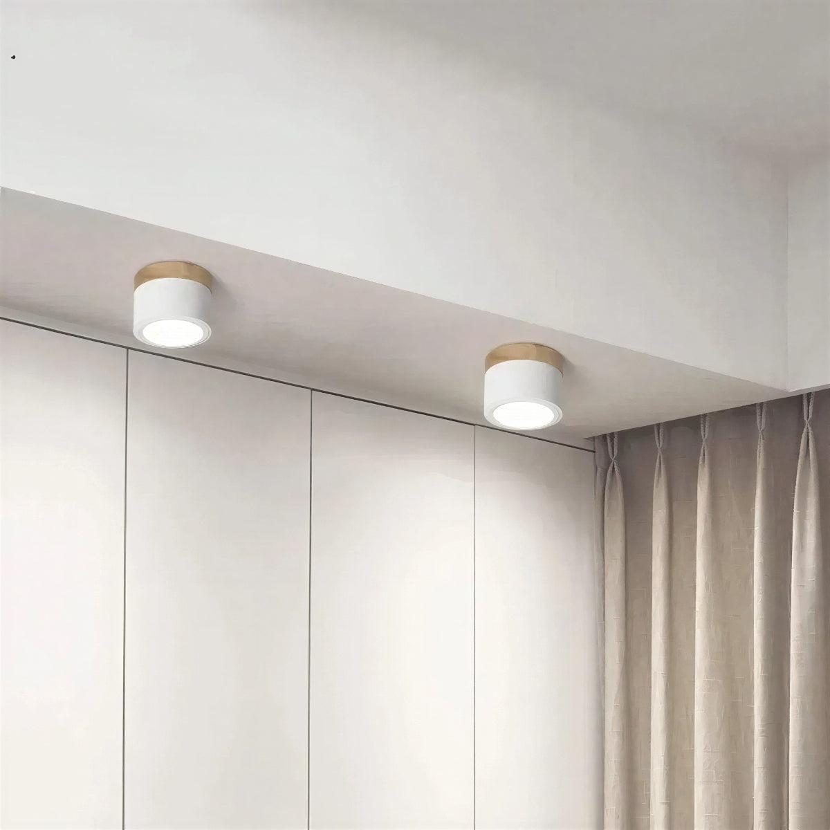 
Cylindrical Flush Mount Downlight, Aluminum Body, Integrated LED, 10W, Two Sizes
