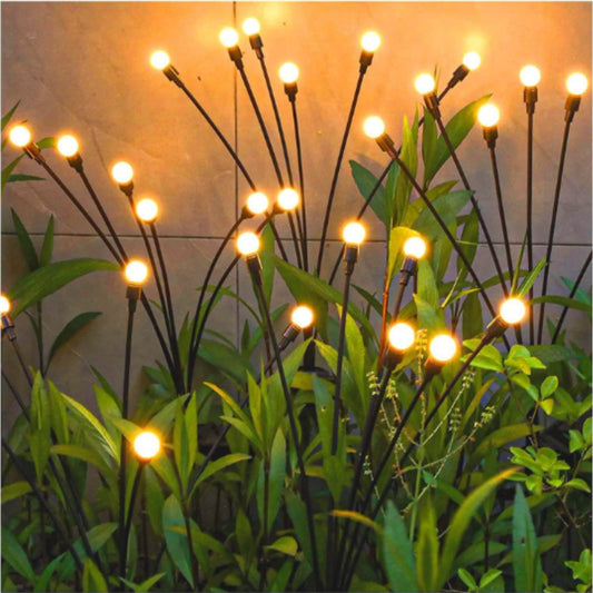 
Firefly Solar Garden Lights, LED Pathway Stakes, IP65, 17.3 in, Sets of Six to Ten